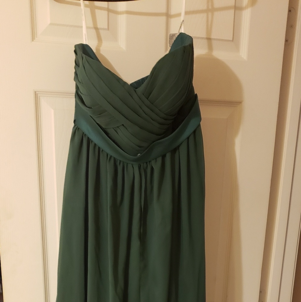 Dark green bridesmaid dress